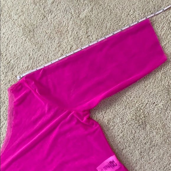 Hot Pink Stretch Mesh Beach Top/Tunic M - Picture 6 of 10